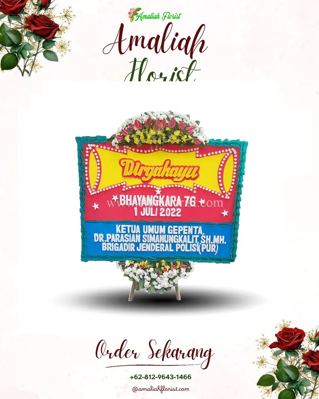 Papan Bunga HUT Ulang Tahun Tayu Kulon